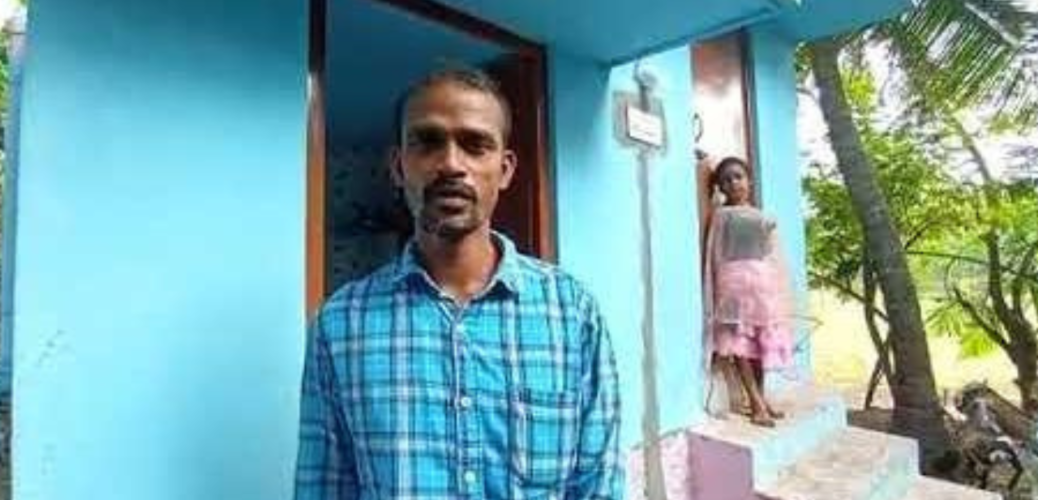Meet Sridhar from Anyiyanthopu Street, Kameswaram village, Tamil Nadu; Ecosan Toilet Beneficiary